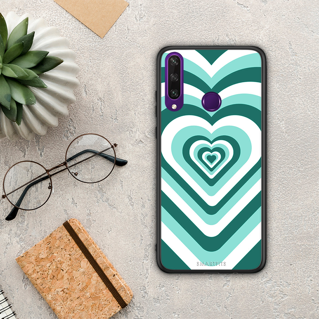 Green Hearts - Huawei Y6p θήκη