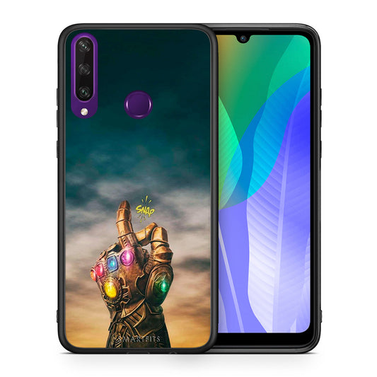 Θήκη Huawei Y6p Infinity Snap από τη Smartfits με σχέδιο στο πίσω μέρος και μαύρο περίβλημα | Huawei Y6p Infinity Snap case with colorful back and black bezels