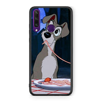Thumbnail for Huawei Y6p Lady And Tramp 1 Θήκη Αγίου Βαλεντίνου από τη Smartfits με σχέδιο στο πίσω μέρος και μαύρο περίβλημα | Smartphone case with colorful back and black bezels by Smartfits