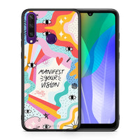 Thumbnail for Θήκη Huawei Y6p Manifest Your Vision από τη Smartfits με σχέδιο στο πίσω μέρος και μαύρο περίβλημα | Huawei Y6p Manifest Your Vision case with colorful back and black bezels