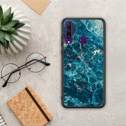 Marble Blue - Huawei Y6p θήκη