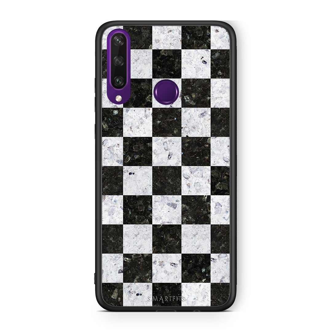 4 - Huawei Y6p Square Geometric Marble case, cover, bumper