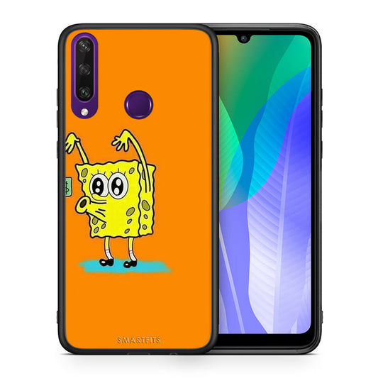 Θήκη Αγίου Βαλεντίνου Huawei Y6p No Money 2 από τη Smartfits με σχέδιο στο πίσω μέρος και μαύρο περίβλημα | Huawei Y6p No Money 2 case with colorful back and black bezels