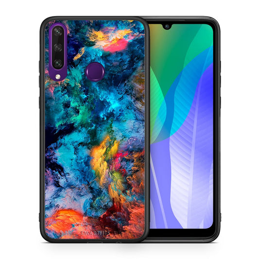 Θήκη Huawei Y6p Crayola Paint από τη Smartfits με σχέδιο στο πίσω μέρος και μαύρο περίβλημα | Huawei Y6p Crayola Paint case with colorful back and black bezels
