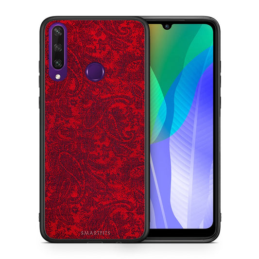 Θήκη Huawei Y6p Paisley Cashmere από τη Smartfits με σχέδιο στο πίσω μέρος και μαύρο περίβλημα | Huawei Y6p Paisley Cashmere case with colorful back and black bezels