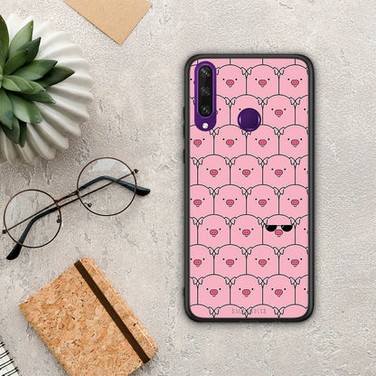 Pig Glasses - Huawei Y6p θήκη