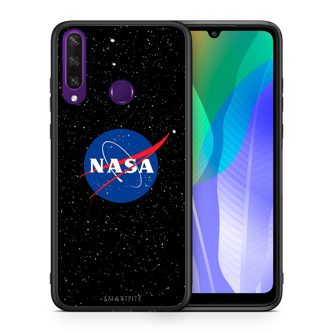 Θήκη Huawei Y6p NASA PopArt από τη Smartfits με σχέδιο στο πίσω μέρος και μαύρο περίβλημα | Huawei Y6p NASA PopArt case with colorful back and black bezels