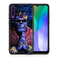 Thumbnail for Θήκη Huawei Y6p Thanos PopArt από τη Smartfits με σχέδιο στο πίσω μέρος και μαύρο περίβλημα | Huawei Y6p Thanos PopArt case with colorful back and black bezels