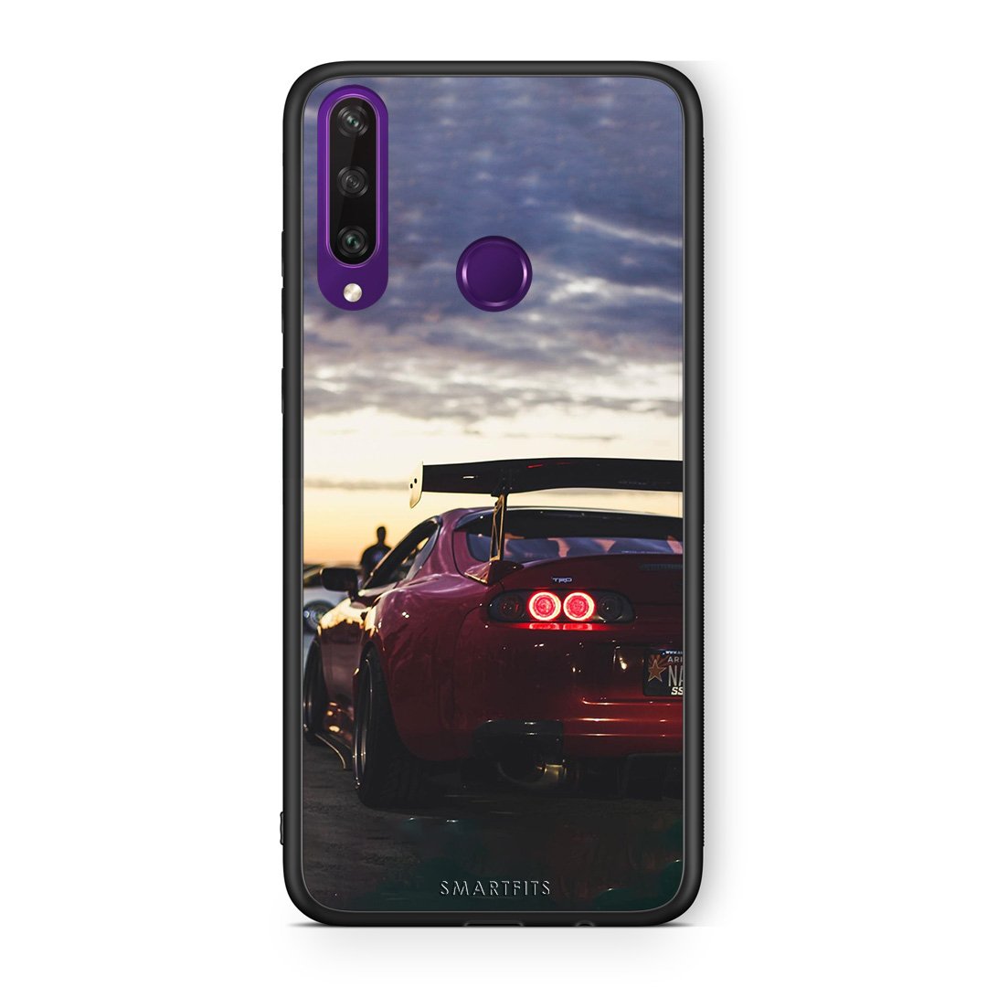 Huawei Y6p Racing Supra θήκη από τη Smartfits με σχέδιο στο πίσω μέρος και μαύρο περίβλημα | Smartphone case with colorful back and black bezels by Smartfits