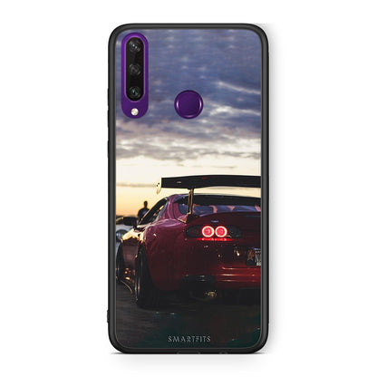 Huawei Y6p Racing Supra θήκη από τη Smartfits με σχέδιο στο πίσω μέρος και μαύρο περίβλημα | Smartphone case with colorful back and black bezels by Smartfits