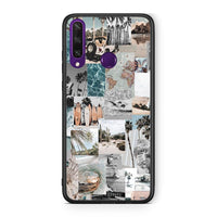 Thumbnail for Huawei Y6p Retro Beach Life Θήκη από τη Smartfits με σχέδιο στο πίσω μέρος και μαύρο περίβλημα | Smartphone case with colorful back and black bezels by Smartfits