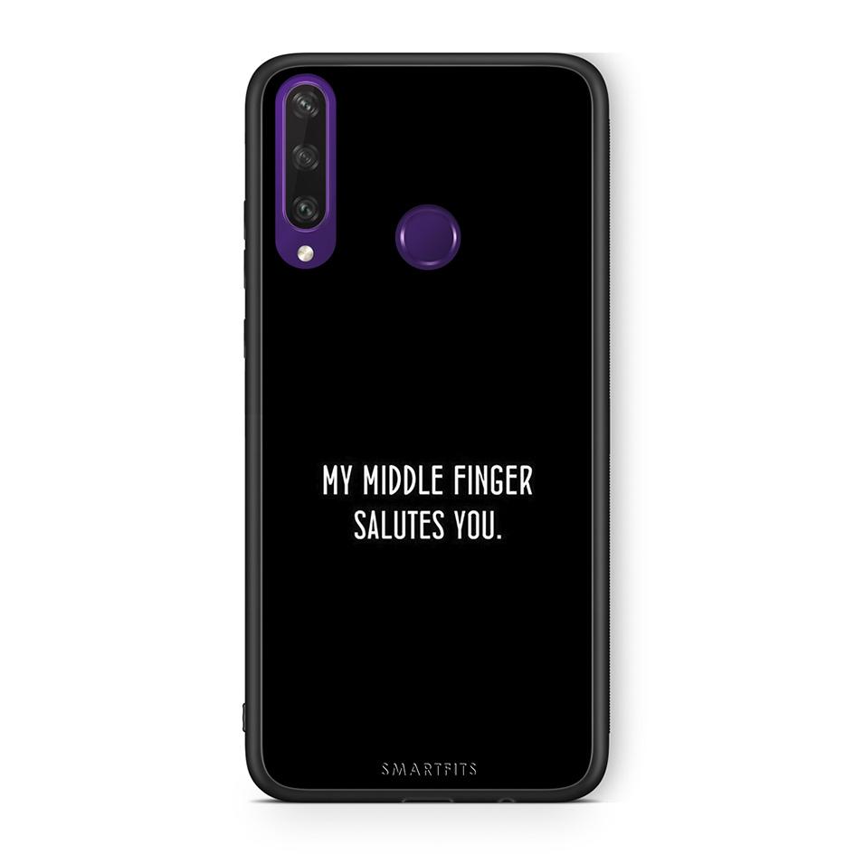 Huawei Y6p Salute θήκη από τη Smartfits με σχέδιο στο πίσω μέρος και μαύρο περίβλημα | Smartphone case with colorful back and black bezels by Smartfits