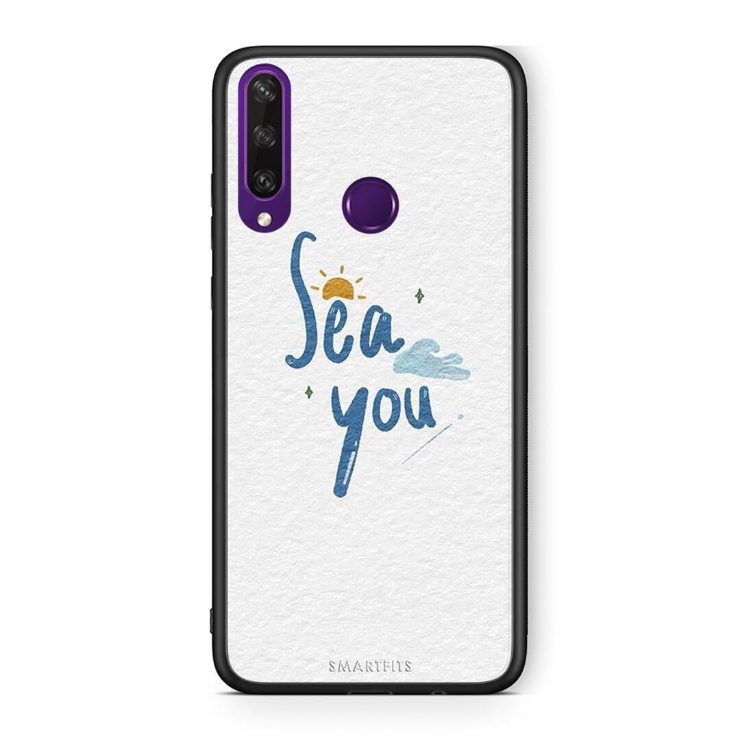 Huawei Y6p Sea You Θήκη από τη Smartfits με σχέδιο στο πίσω μέρος και μαύρο περίβλημα | Smartphone case with colorful back and black bezels by Smartfits