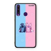 Thumbnail for Huawei Y6p Stitch And Angel θήκη από τη Smartfits με σχέδιο στο πίσω μέρος και μαύρο περίβλημα | Smartphone case with colorful back and black bezels by Smartfits