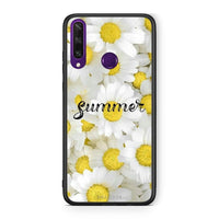 Thumbnail for Huawei Y6p Summer Daisies Θήκη από τη Smartfits με σχέδιο στο πίσω μέρος και μαύρο περίβλημα | Smartphone case with colorful back and black bezels by Smartfits
