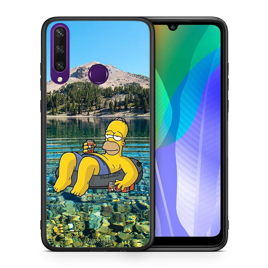Θήκη Huawei Y6p Summer Happiness από τη Smartfits με σχέδιο στο πίσω μέρος και μαύρο περίβλημα | Huawei Y6p Summer Happiness case with colorful back and black bezels