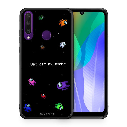 Θήκη Huawei Y6p AFK Text από τη Smartfits με σχέδιο στο πίσω μέρος και μαύρο περίβλημα | Huawei Y6p AFK Text case with colorful back and black bezels