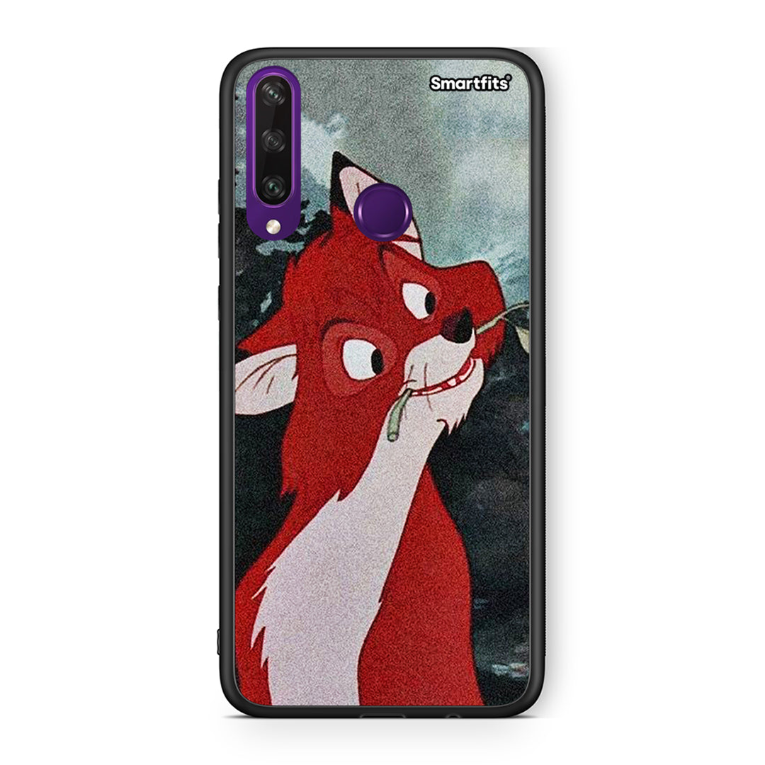 Huawei Y6p Tod And Vixey Love 1 θήκη από τη Smartfits με σχέδιο στο πίσω μέρος και μαύρο περίβλημα | Smartphone case with colorful back and black bezels by Smartfits