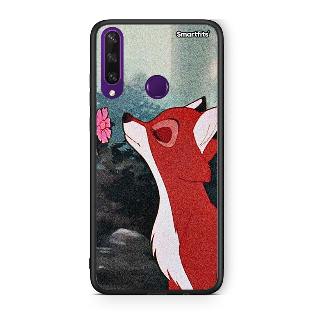 Huawei Y6p Tod And Vixey Love 2 θήκη από τη Smartfits με σχέδιο στο πίσω μέρος και μαύρο περίβλημα | Smartphone case with colorful back and black bezels by Smartfits