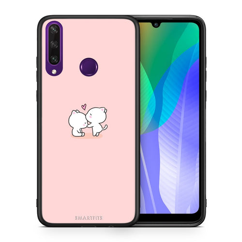 Θήκη Huawei Y6p Love Valentine από τη Smartfits με σχέδιο στο πίσω μέρος και μαύρο περίβλημα | Huawei Y6p Love Valentine case with colorful back and black bezels
