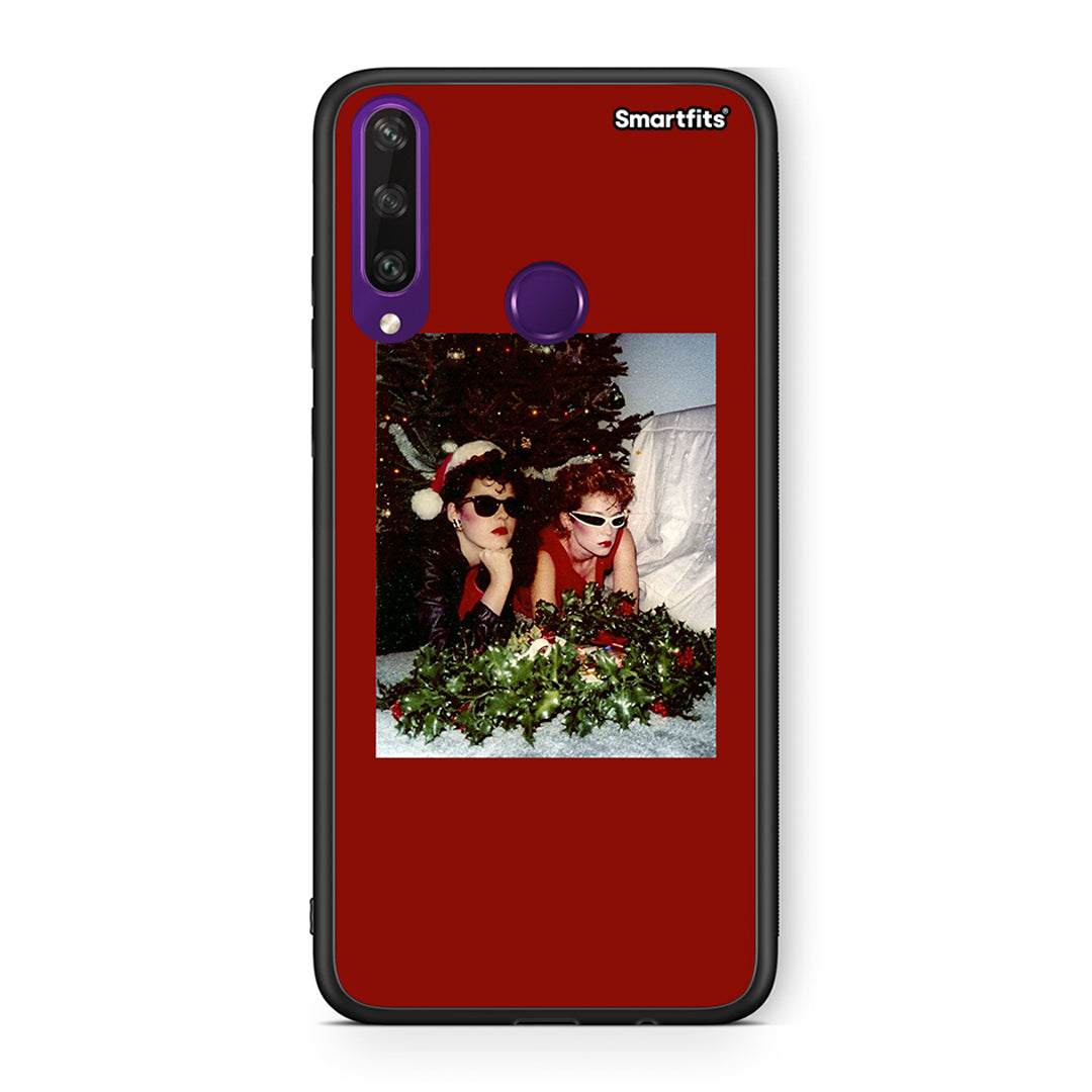 Huawei Y6p Waiting For Xmas θήκη από τη Smartfits με σχέδιο στο πίσω μέρος και μαύρο περίβλημα | Smartphone case with colorful back and black bezels by Smartfits