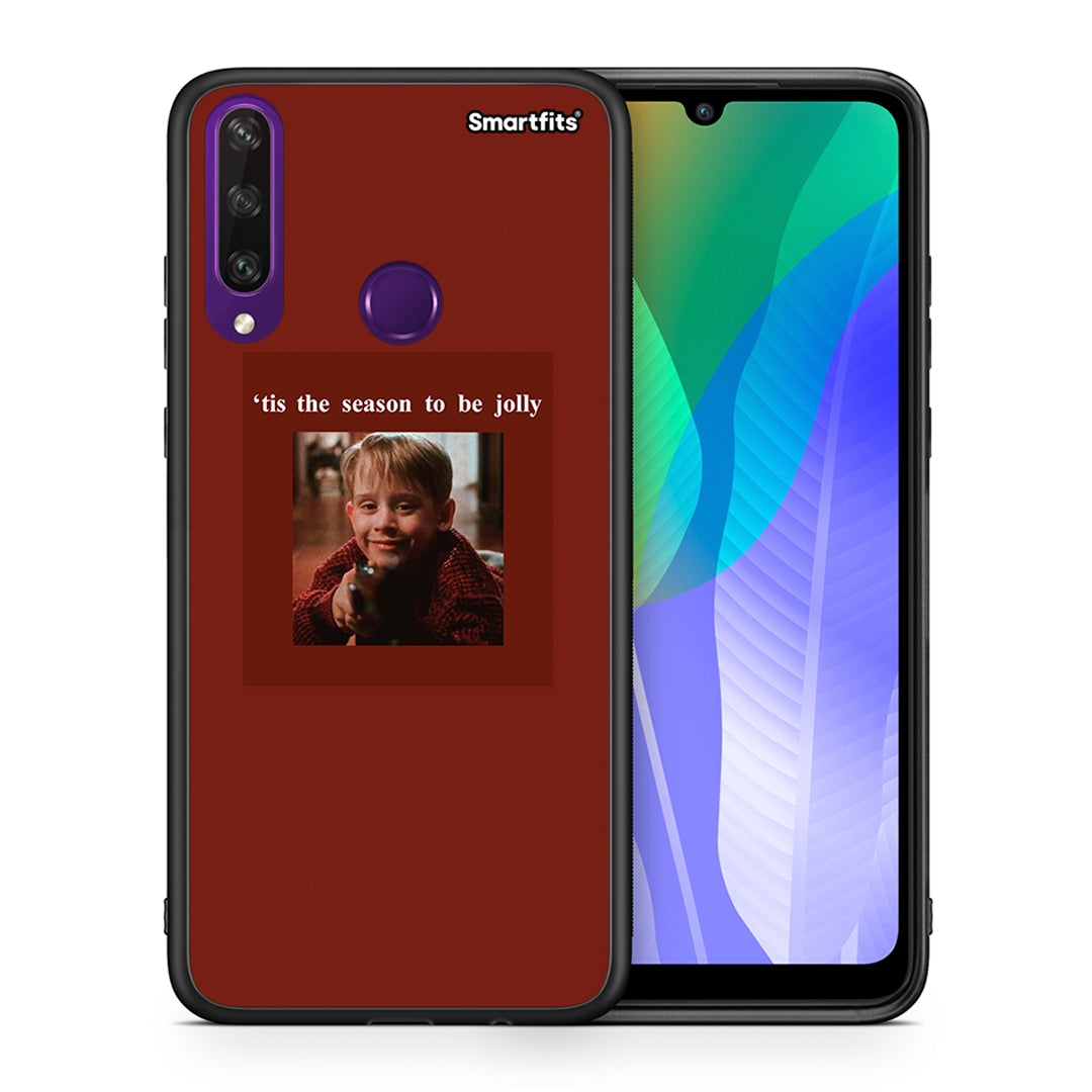 Θήκη Huawei Y6p Xmas Ultimate Spirit από τη Smartfits με σχέδιο στο πίσω μέρος και μαύρο περίβλημα | Huawei Y6p Xmas Ultimate Spirit case with colorful back and black bezels