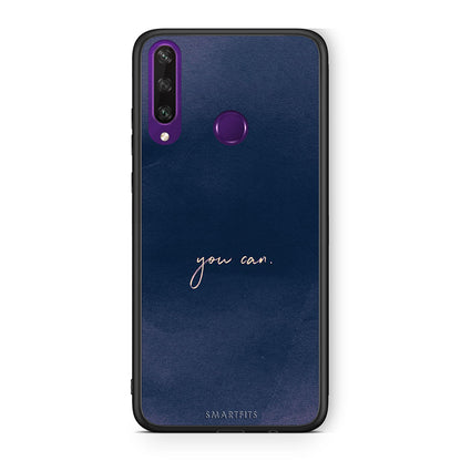 Huawei Y6p You Can θήκη από τη Smartfits με σχέδιο στο πίσω μέρος και μαύρο περίβλημα | Smartphone case with colorful back and black bezels by Smartfits