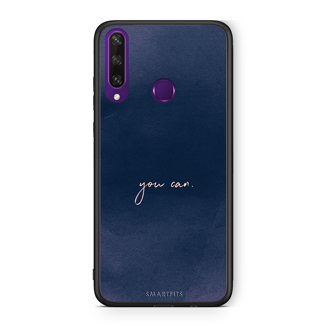 Huawei Y6p You Can θήκη από τη Smartfits με σχέδιο στο πίσω μέρος και μαύρο περίβλημα | Smartphone case with colorful back and black bezels by Smartfits
