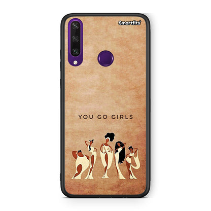 Huawei Y6p You Go Girl θήκη από τη Smartfits με σχέδιο στο πίσω μέρος και μαύρο περίβλημα | Smartphone case with colorful back and black bezels by Smartfits