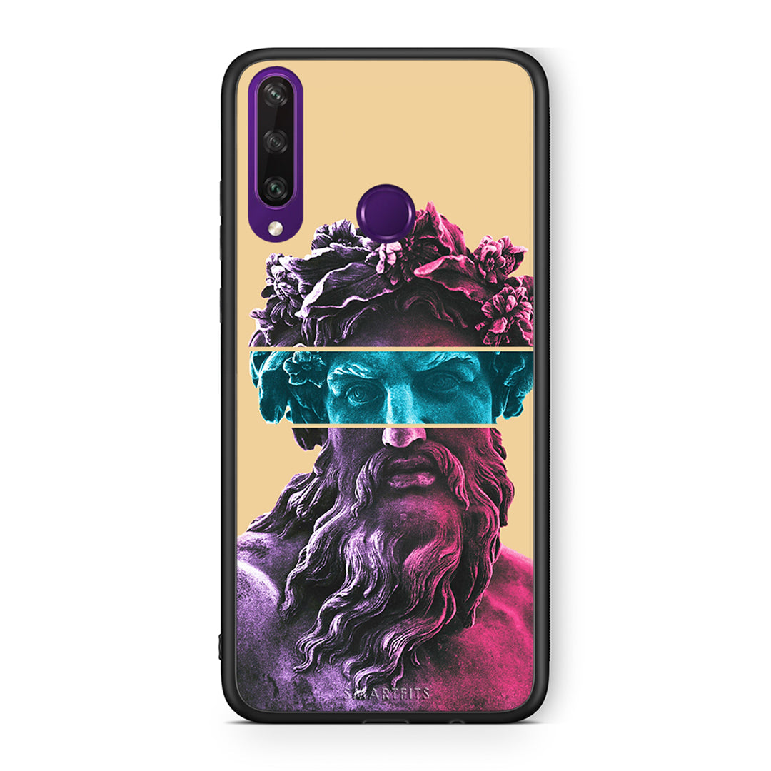 Huawei Y6p Zeus Art Θήκη Αγίου Βαλεντίνου από τη Smartfits με σχέδιο στο πίσω μέρος και μαύρο περίβλημα | Smartphone case with colorful back and black bezels by Smartfits