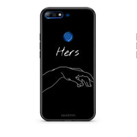 Thumbnail for Huawei Y7 2018 Aeshetic Love 1 Θήκη Αγίου Βαλεντίνου από τη Smartfits με σχέδιο στο πίσω μέρος και μαύρο περίβλημα | Smartphone case with colorful back and black bezels by Smartfits