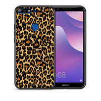 Thumbnail for Θήκη Huawei Y7 2018 Leopard Animal από τη Smartfits με σχέδιο στο πίσω μέρος και μαύρο περίβλημα | Huawei Y7 2018 Leopard Animal case with colorful back and black bezels