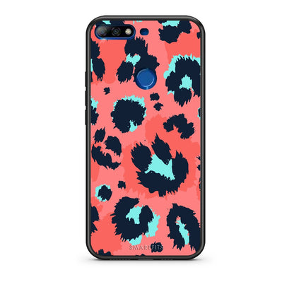 22 - Huawei Y7 2018 Pink Leopard Animal case, cover, bumper