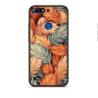 Thumbnail for Huawei Y7 2018 Autumn Leaves Θήκη από τη Smartfits με σχέδιο στο πίσω μέρος και μαύρο περίβλημα | Smartphone case with colorful back and black bezels by Smartfits