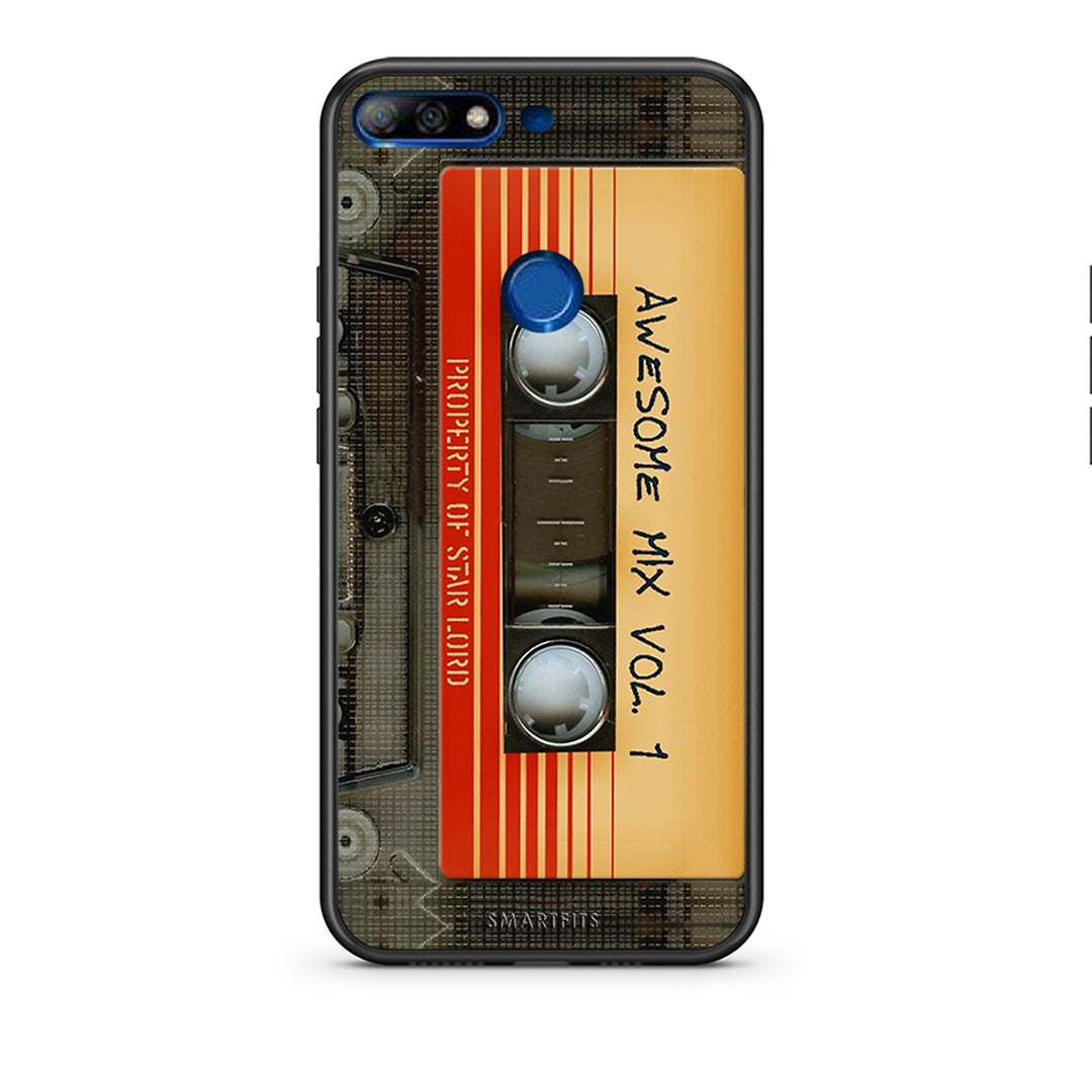 Huawei Y7 2018 Awesome Mix θήκη από τη Smartfits με σχέδιο στο πίσω μέρος και μαύρο περίβλημα | Smartphone case with colorful back and black bezels by Smartfits