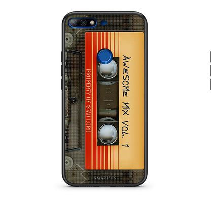 Huawei Y7 2018 Awesome Mix θήκη από τη Smartfits με σχέδιο στο πίσω μέρος και μαύρο περίβλημα | Smartphone case with colorful back and black bezels by Smartfits