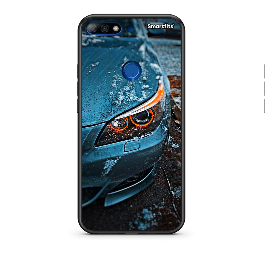 Huawei Y7 2018 Bmw E60 Θήκη από τη Smartfits με σχέδιο στο πίσω μέρος και μαύρο περίβλημα | Smartphone case with colorful back and black bezels by Smartfits