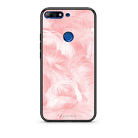 Thumbnail for 33 - Huawei Y7 2018 Pink Feather Boho case, cover, bumper