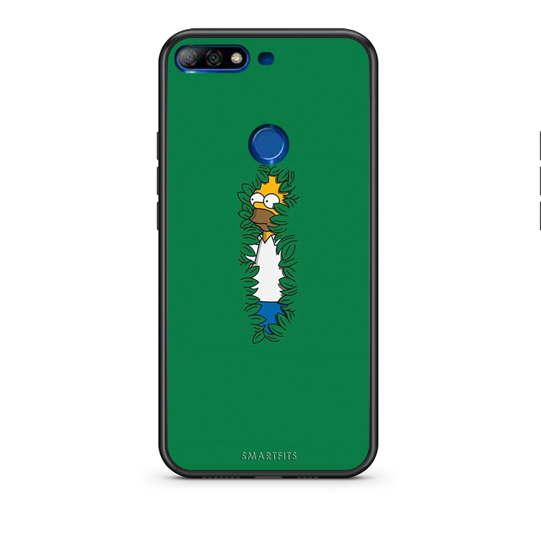 Huawei Y7 2018 Bush Man Θήκη Αγίου Βαλεντίνου από τη Smartfits με σχέδιο στο πίσω μέρος και μαύρο περίβλημα | Smartphone case with colorful back and black bezels by Smartfits