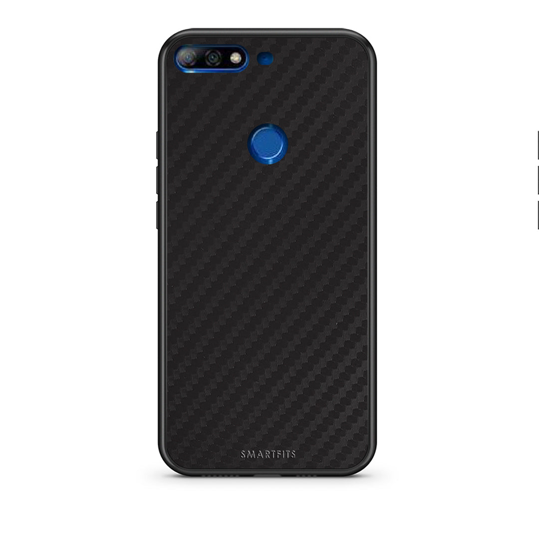 Huawei Y7 2018 Carbon Black θήκη από τη Smartfits με σχέδιο στο πίσω μέρος και μαύρο περίβλημα | Smartphone case with colorful back and black bezels by Smartfits