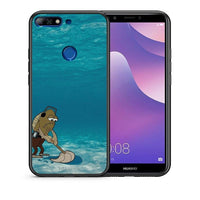 Thumbnail for Θήκη Huawei Y7 2018 Clean The Ocean από τη Smartfits με σχέδιο στο πίσω μέρος και μαύρο περίβλημα | Huawei Y7 2018 Clean The Ocean case with colorful back and black bezels