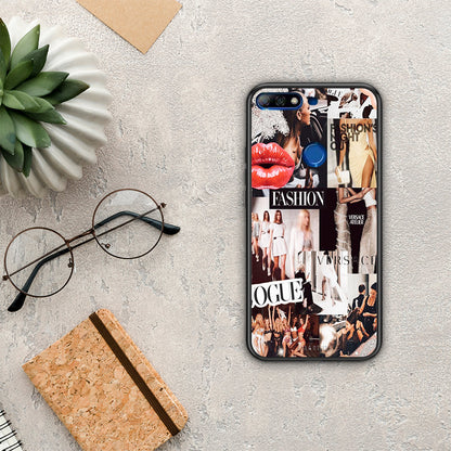 Collage Fashion - Huawei Y7 2018 / Prime Y7 2018 / Honor 7C θήκη
