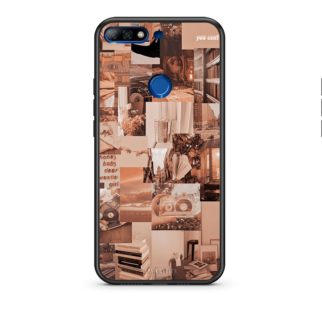 Huawei Y7 2018 Collage You Can Θήκη Αγίου Βαλεντίνου από τη Smartfits με σχέδιο στο πίσω μέρος και μαύρο περίβλημα | Smartphone case with colorful back and black bezels by Smartfits
