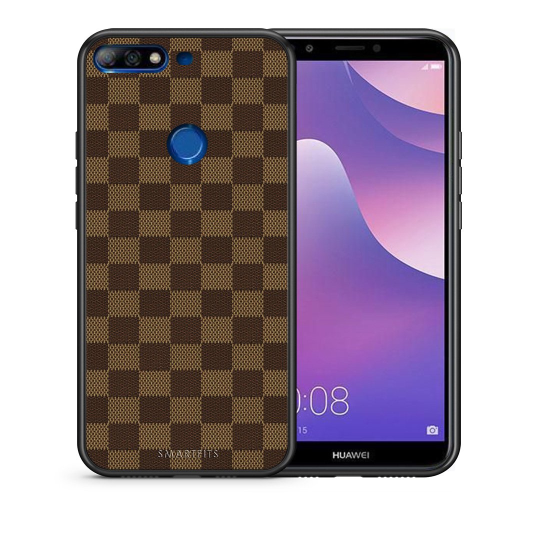 Θήκη Huawei Y7 2018 Glamour Designer από τη Smartfits με σχέδιο στο πίσω μέρος και μαύρο περίβλημα | Huawei Y7 2018 Glamour Designer case with colorful back and black bezels