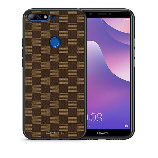 Θήκη Huawei Y7 2018 Glamour Designer από τη Smartfits με σχέδιο στο πίσω μέρος και μαύρο περίβλημα | Huawei Y7 2018 Glamour Designer case with colorful back and black bezels