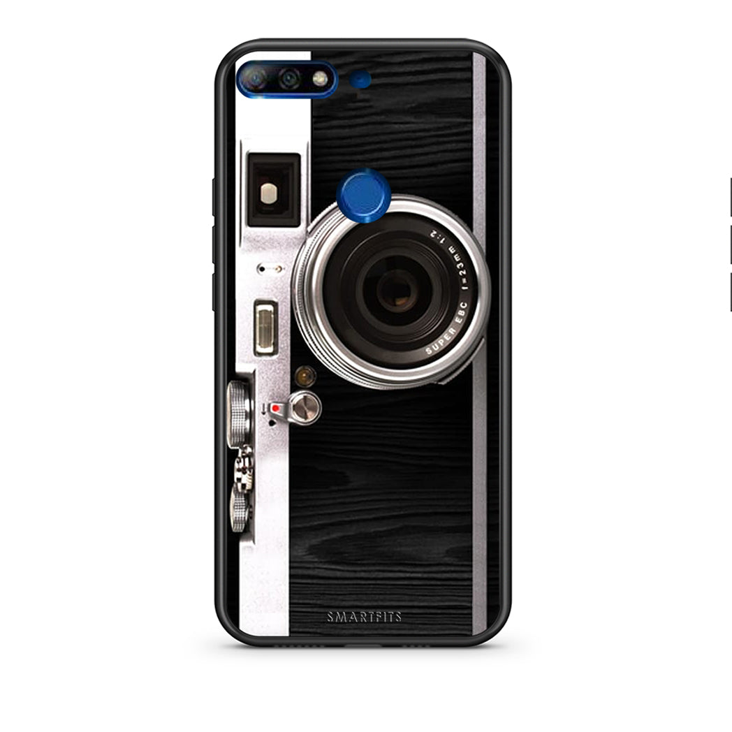 Huawei Y7 2018 Emily In Paris θήκη από τη Smartfits με σχέδιο στο πίσω μέρος και μαύρο περίβλημα | Smartphone case with colorful back and black bezels by Smartfits