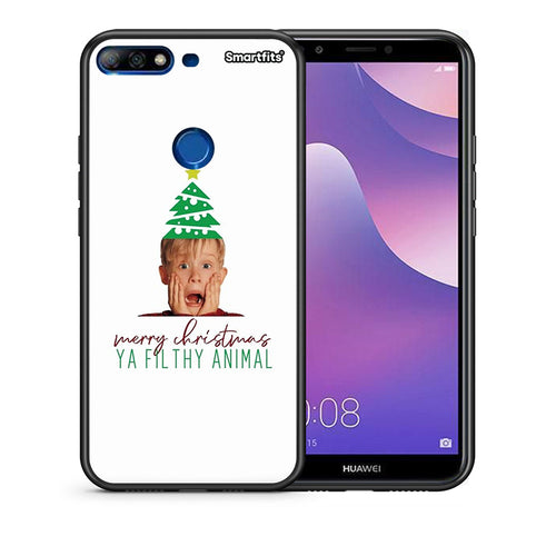 Θήκη Huawei Y7 2018 Filthy Animal από τη Smartfits με σχέδιο στο πίσω μέρος και μαύρο περίβλημα | Huawei Y7 2018 Filthy Animal case with colorful back and black bezels