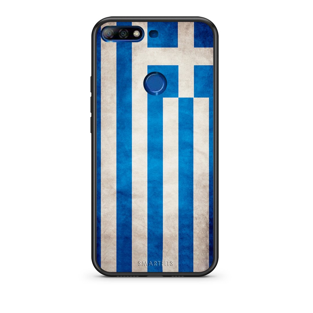 4 - Huawei Y7 2018 Greece Flag case, cover, bumper