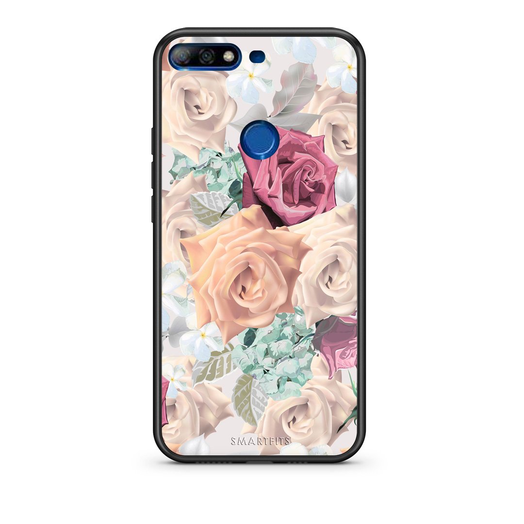 99 - Huawei Y7 2018 Bouquet Floral case, cover, bumper