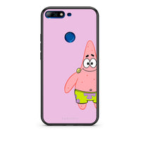 Thumbnail for Huawei Y7 2018  Friends Patrick θήκη από τη Smartfits με σχέδιο στο πίσω μέρος και μαύρο περίβλημα | Smartphone case with colorful back and black bezels by Smartfits